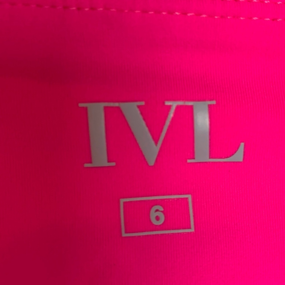 NWOT IVL Collection Hot Pink Chi Chi Leggings - Picture 6 of 8